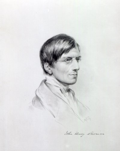 Il Molto Rev. J.H Newman, inciso da John Alfred Vinter, 1850 da Maria Giberne